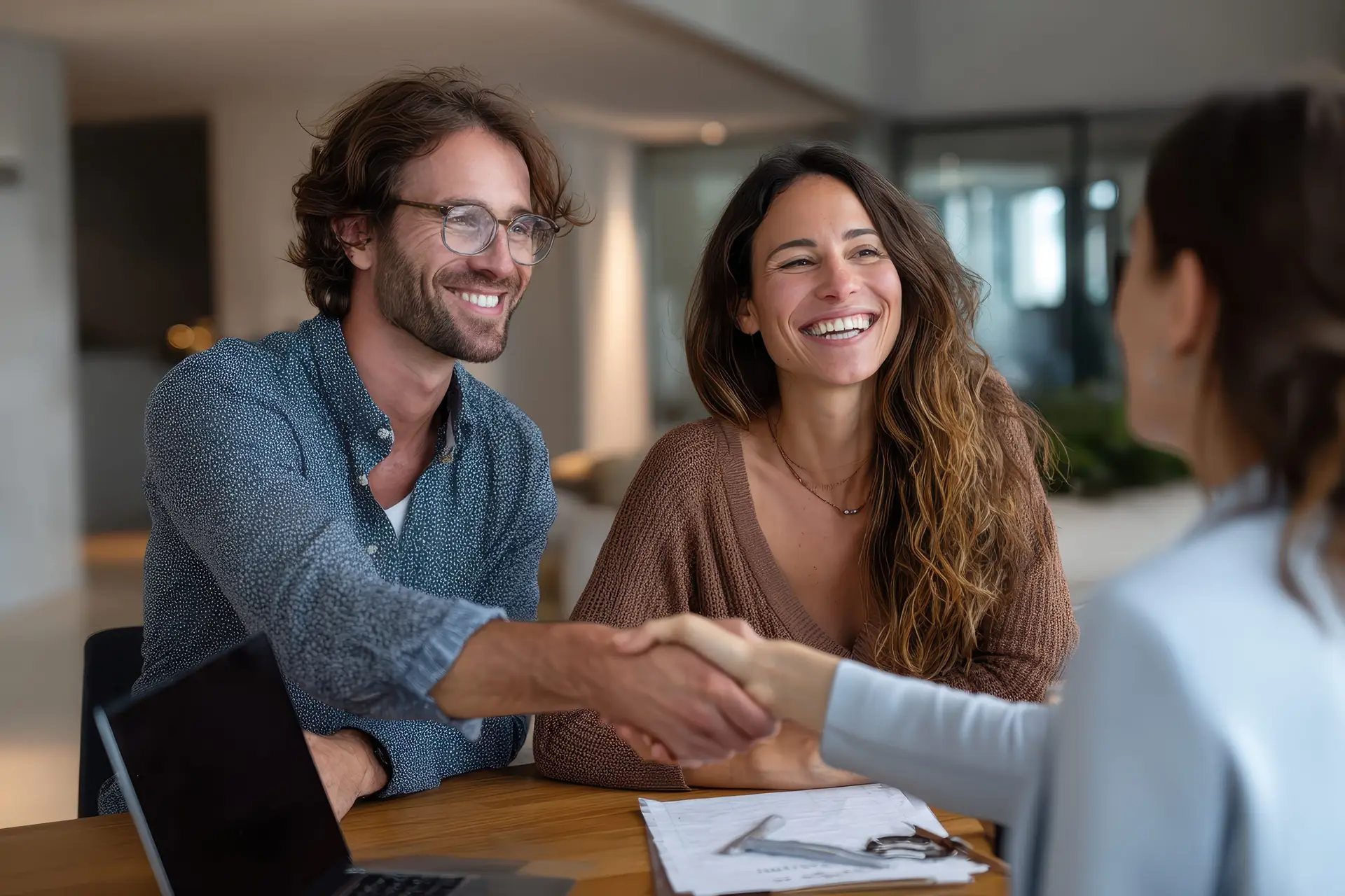 Customer meeting a local service provider