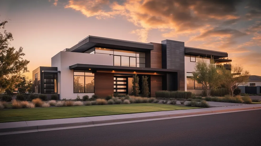 Modern home listed by a local real estate business